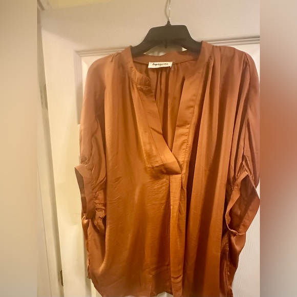 Impressions Rust Blouse - Picture 1 of 3